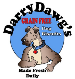 DARRY DAWG'S GRAIN FREE DOG BISCUITS MADE FRESH DAILY logo