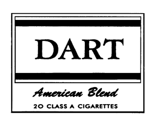 DART AMERICAN BLEND 20 CLASS A CIGARETTES logo