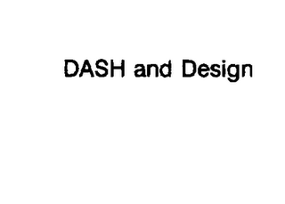 DASH AND DESIGN logo