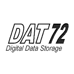 DAT 72 DIGITAL DATA STORAGE logo