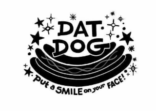 DAT DOG   PUT A SMILE ON YOUR FACE! logo