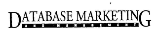 DATABASE MARKETING AND MANAGEMENT logo