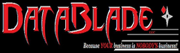 DATABLADE LLC BECAUSE YOUR BUSINESS IS NOBODY'S BUSINESS! logo