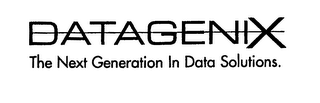 DATAGENIX THE NEXT GENERATION IN DATA SOLUTIONS. logo