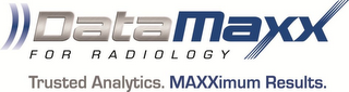 DATAMAXX FOR RADIOLOGY TRUSTED ANALYTICS. MAXXIMUM RESULTS. logo