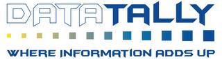 DATATALLY WHERE INFORMATION ADDS UP logo