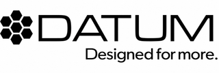DATUM DESIGNED FOR MORE. logo