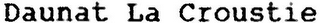 DAUNAT LA CROUSTIE logo