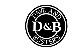 DAVE AND BUSTER'S D & B logo