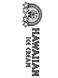 DAVE'S HAWAIIAN ICE CREAM EXPERIENCE THE TASTE OF PARADISE logo