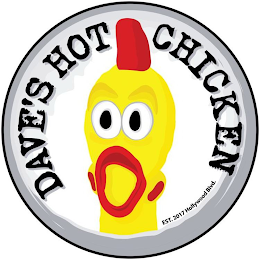 DAVE'S HOT CHICKEN EST. 2017 HOLLYWOOD BLVD logo