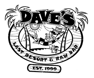 DAVE'S LAST RESORT & RAW BAR EST. 1999 logo