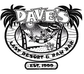 DAVE'S LAST RESORT & RAW BAR EST. 1999 logo
