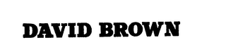 DAVID BROWN logo