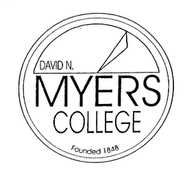 DAVID N. MYERS COLLEGE FOUNDED 1848 logo
