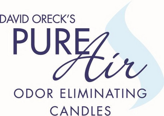DAVID ORECK'S PURE AIR ODOR ELIMINATING CANDLES logo