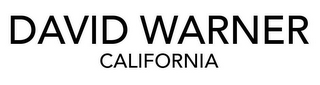 DAVID WARNER CALIFORNIA logo