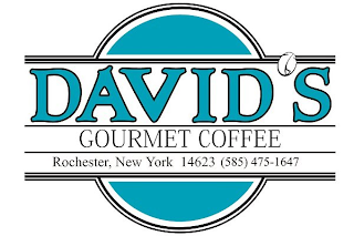 DAVID'S GOURMET COFFEE ROCHESTER, NEW YORK 14623 (585) 475-1647 logo