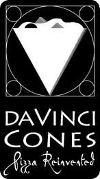 DAVINCI CONES PIZZA REINVENTED logo