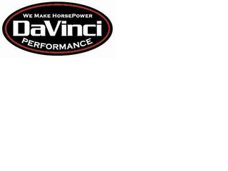 DAVINCI WE MAKE HORSEPOWER PERFORMANCE logo