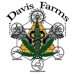 DAVIS FARMS MYRCENE BISABOLOL CARYOPHYLLENE GUAIOL LINALOOL logo