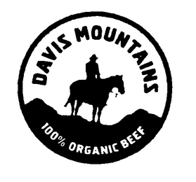 DAVIS MOUNTAINS 100% ORGANIC BEEF logo