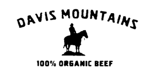DAVIS MOUNTAINS 100% ORGANIC BEEF logo