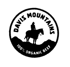 DAVIS MOUNTAINS 100% ORGANIC BEEF logo