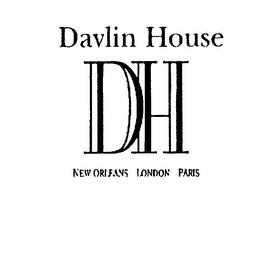 DAVLIN HOUSE DH NEW ORLEANS LONDON PARIS logo