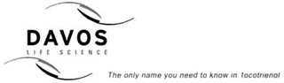 DAVOS LIFE SCIENCE THE ONLY NAME YOU NEED TO KNOW IN TOCOTRIENOL logo