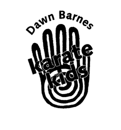 DAWN BARNES KARATE KIDS logo