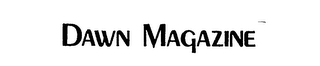 DAWN MAGAZINE logo