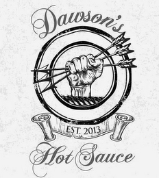 DAWSON'S EST. 2013 HOT SAUCE logo