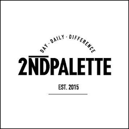 DAY DAILY DIFFERENCE 2NDPALETTE EST.2015 logo
