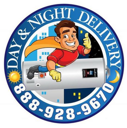 DAY & NIGHT DELIVERY 888-928-9670 logo