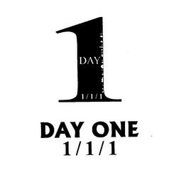 DAY ONE 1/1/1 logo