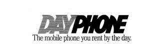DAYPHONE THE MOBILE PHONE YOU RENT BY THE DAY. logo