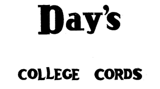 DAY'S COLLEGE CORDS logo