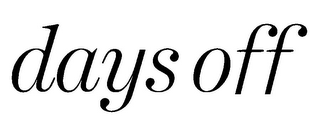DAYS OFF logo