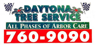 DAYTONA TREE SERVICE ALL PHASES OF ARBOR CARE 760-9090 logo