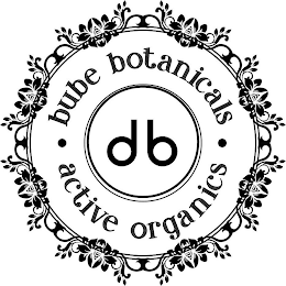 DB BUBE BOTANICALS ACTIVE ORGANICS logo