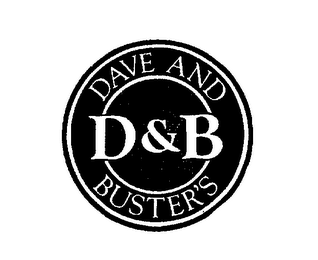 D&B DAVE AND BUSTER'S logo