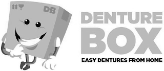 DB DENTURE BOX EASY DENTURES FROM HOME logo