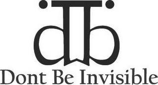 DB DONT BE INVISIBLE logo