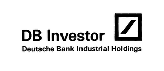 DB INVESTOR DEUTSCHE BANK INDUSTRIAL HOLDINGS logo