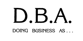 D.B.A. DOING BUSINESS AS... logo