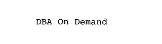 DBA ON DEMAND logo