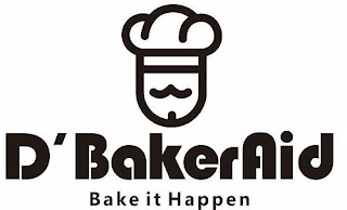 D'BAKERAID BAKE IT HAPPEN logo