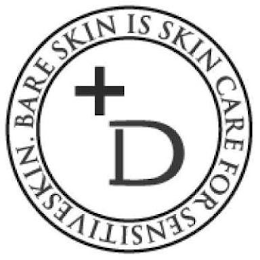 D+BARE SKIN IS SKIN CARE FOR SENSITIVE SKIN logo