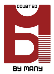 DBM DOUBTED BY MANY logo